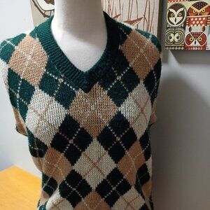 Vintage Argyle sweater vest